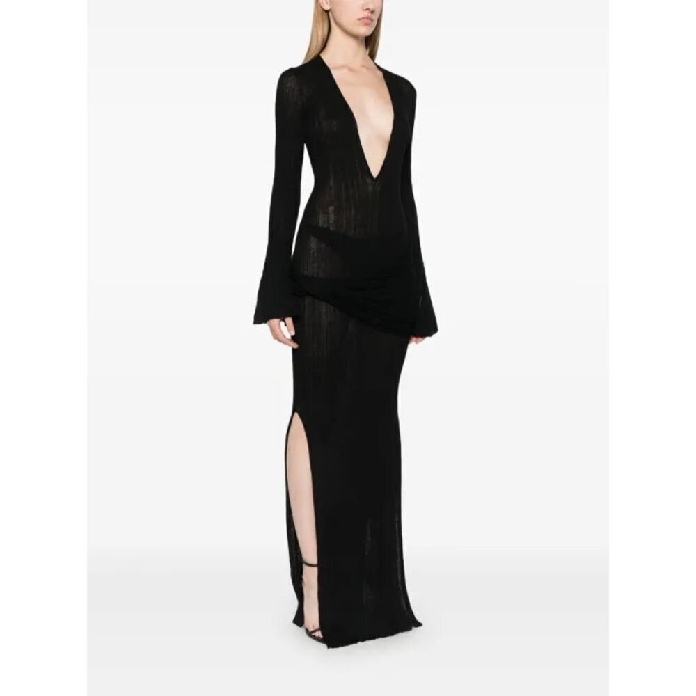 Aya Muse Maia maxi dress black M - Picture 2 of 9